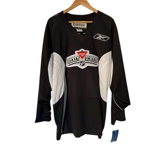 Reebok Black and White Hockey School Jersey